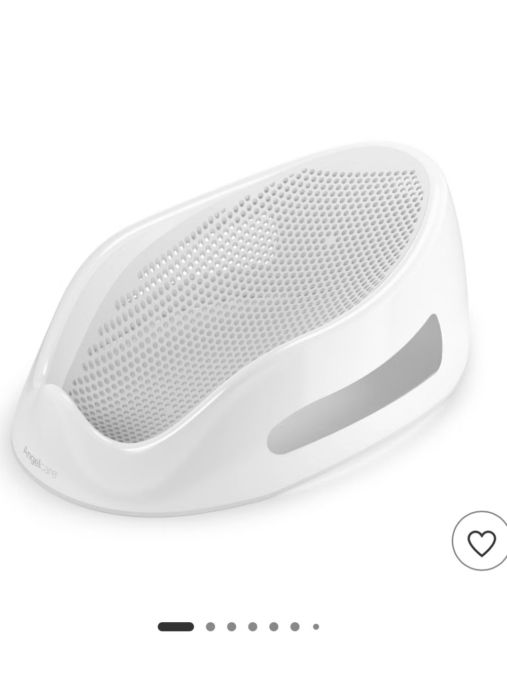 Baby Bath Support Seat - White Infant Bath Lounger